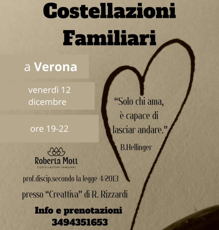 Costellazioni Familiari-Incontro di gruppo a Verona