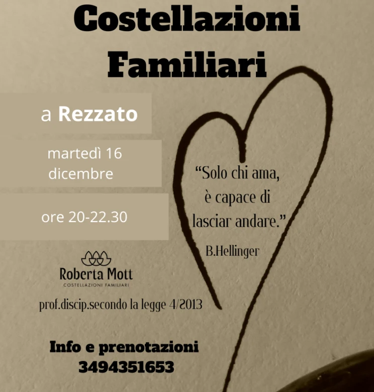 Costellazioni Familiari-Incontro di gruppo a Rezzato