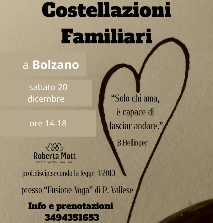 Costellazioni Familiari-Incontro di gruppo a Bolzano