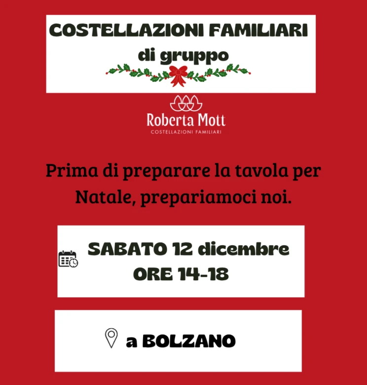 Costellazioni Familiari-incontro di gruppo a Bolzano