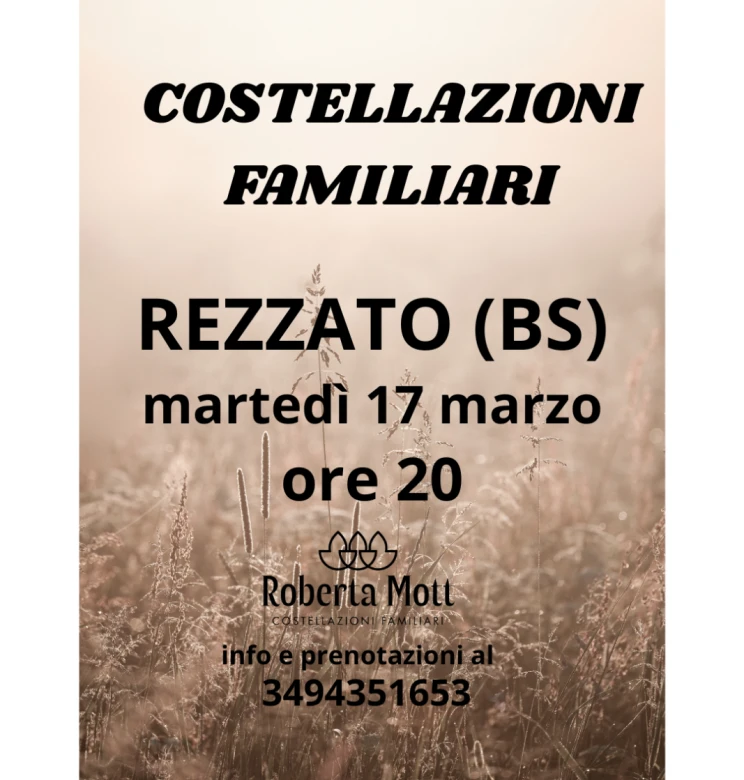 Costellazioni Familiari- Incontro di gruppo a Rezzato (BS)